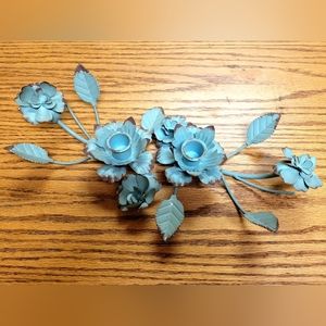 Antiqued Turquoise Metal Candle Holders Set of 2 Hobby Lobby